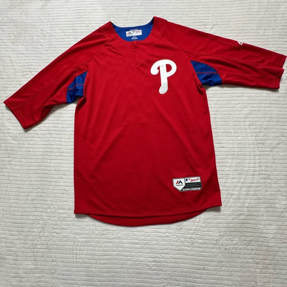 Majestic  Harper Size:M Red and Blue Men's Jersey